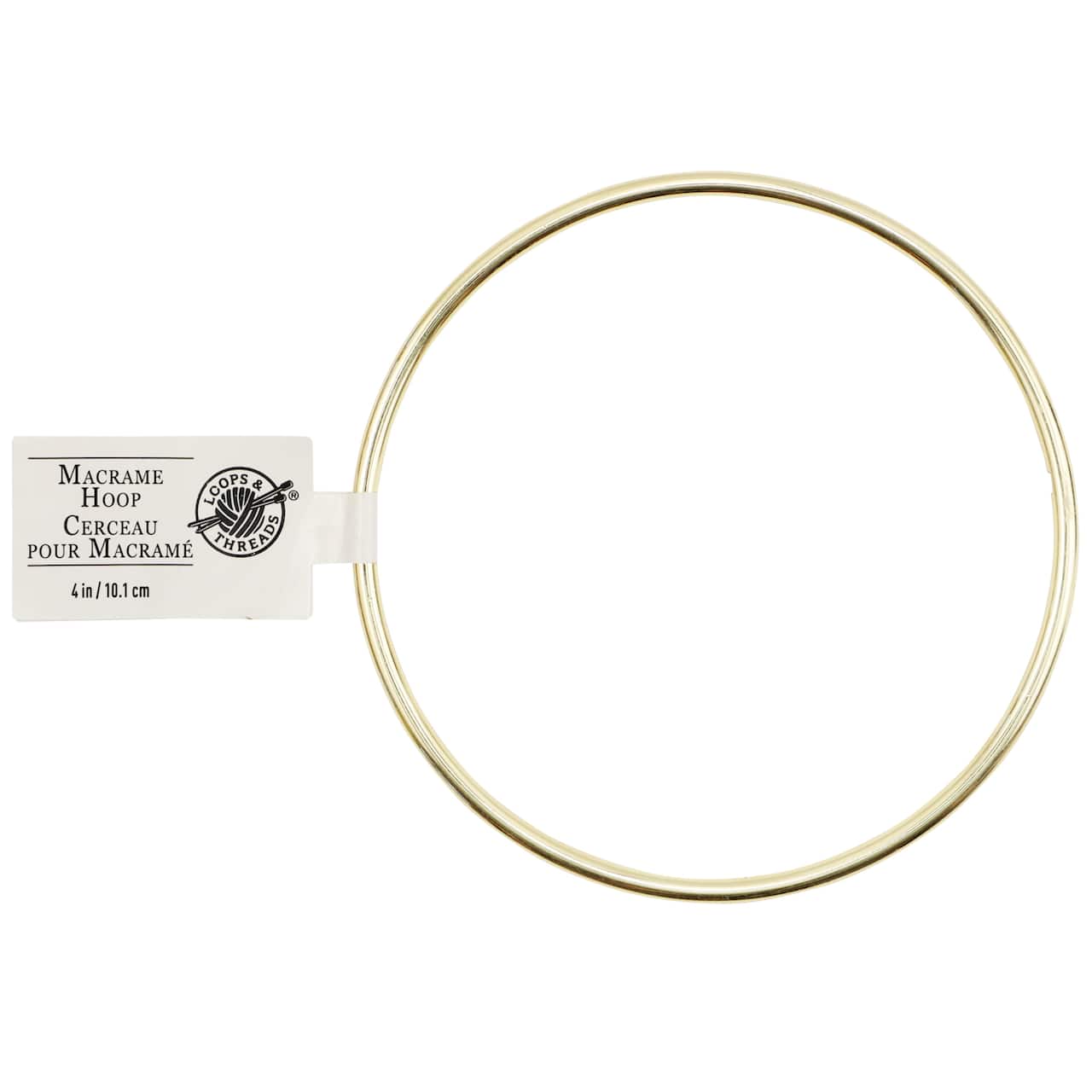Macramé Brass Ring by Loops & Threads®